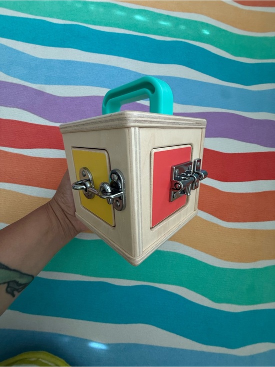 LOVEVERY Other - Wooden Lock Box Toy - Educational Fine Motor Activity